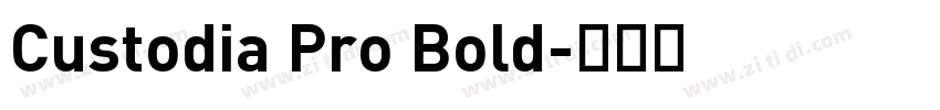 Custodia Pro Bold字体转换